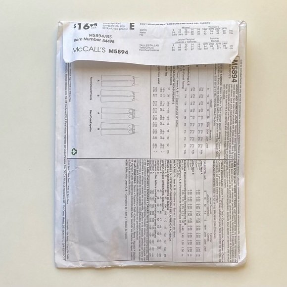 Sewing Pattern - Picture 2 of 2